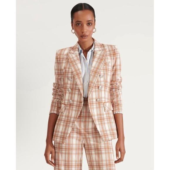 Veronica Beard Miller Blazer Womens 2 Dickey Plaid Academia Clueless Preppy - Picture 1 of 11